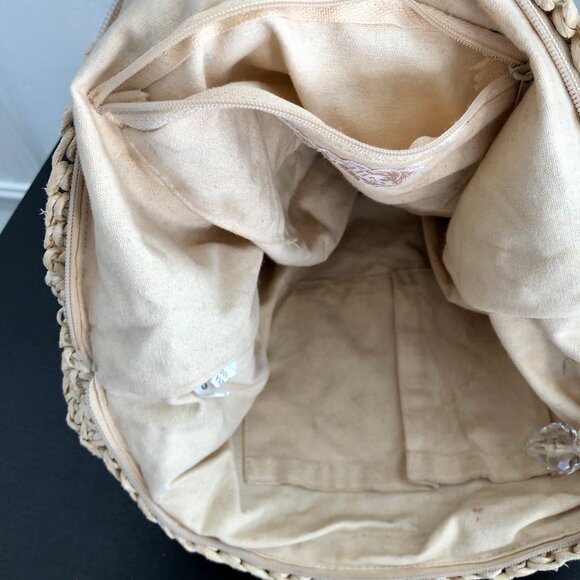 Capelli Straworld, Inc. Shoulder Tote Bag with Crystal Embellishment, Beach Bag - Picture 9 of 15